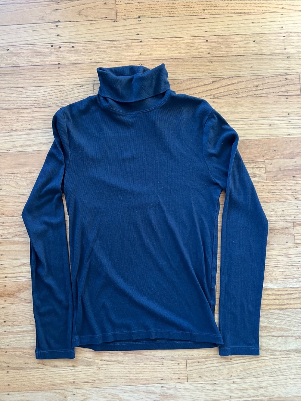 American Giant Made In USA Blue Turtleneck Shirt Small